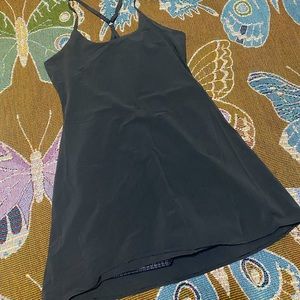 Black outdoor voices exercise dress